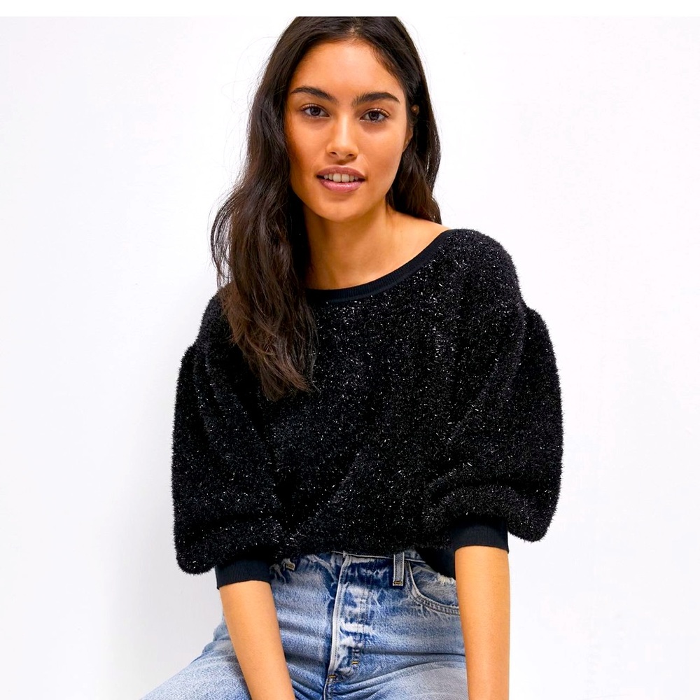 Anthropologie Glitter Sweater